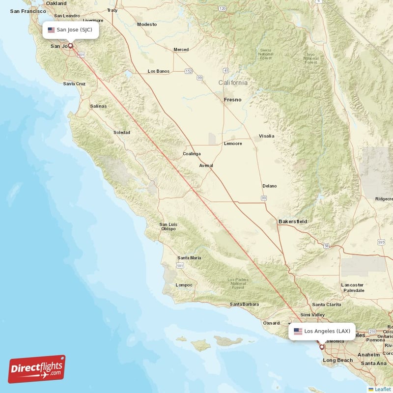 flights from san jose ca to los angeles