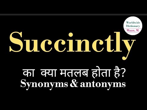 succinct meaning in hindi