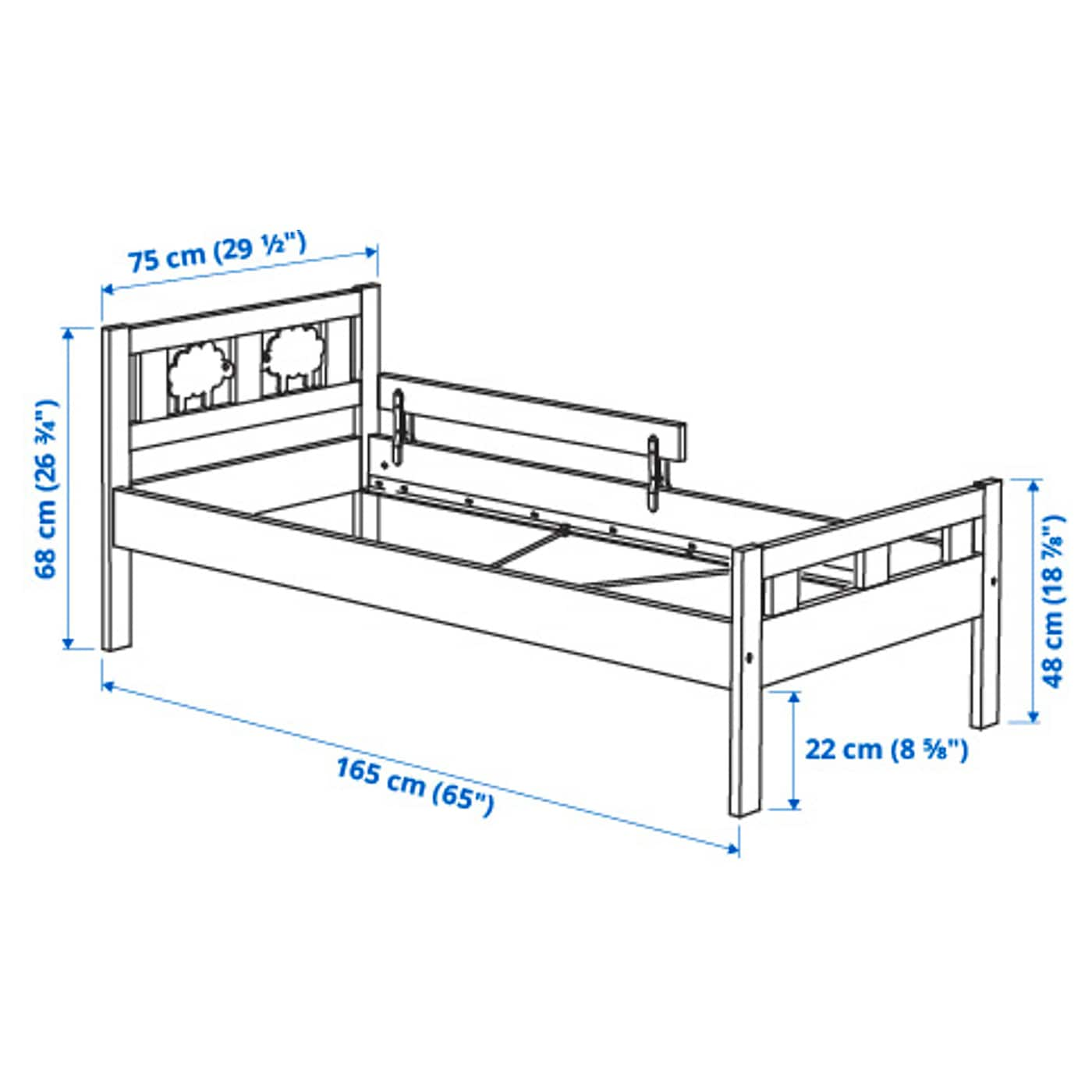 ikea bed railing