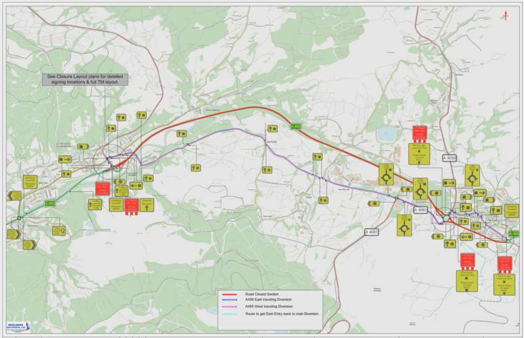 a465 closure today