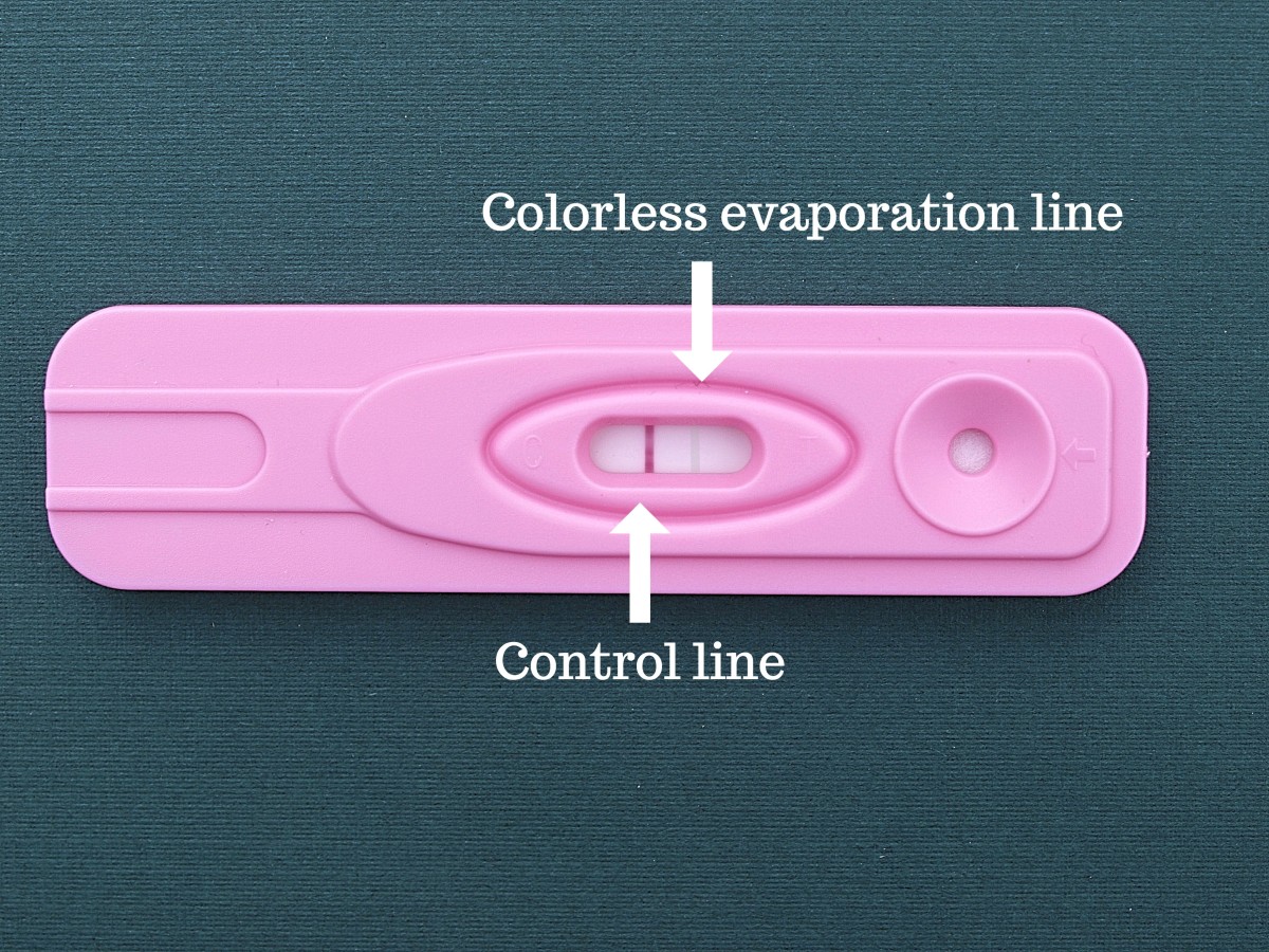 pregnancy test evaporation line