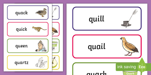 five letter words with qu