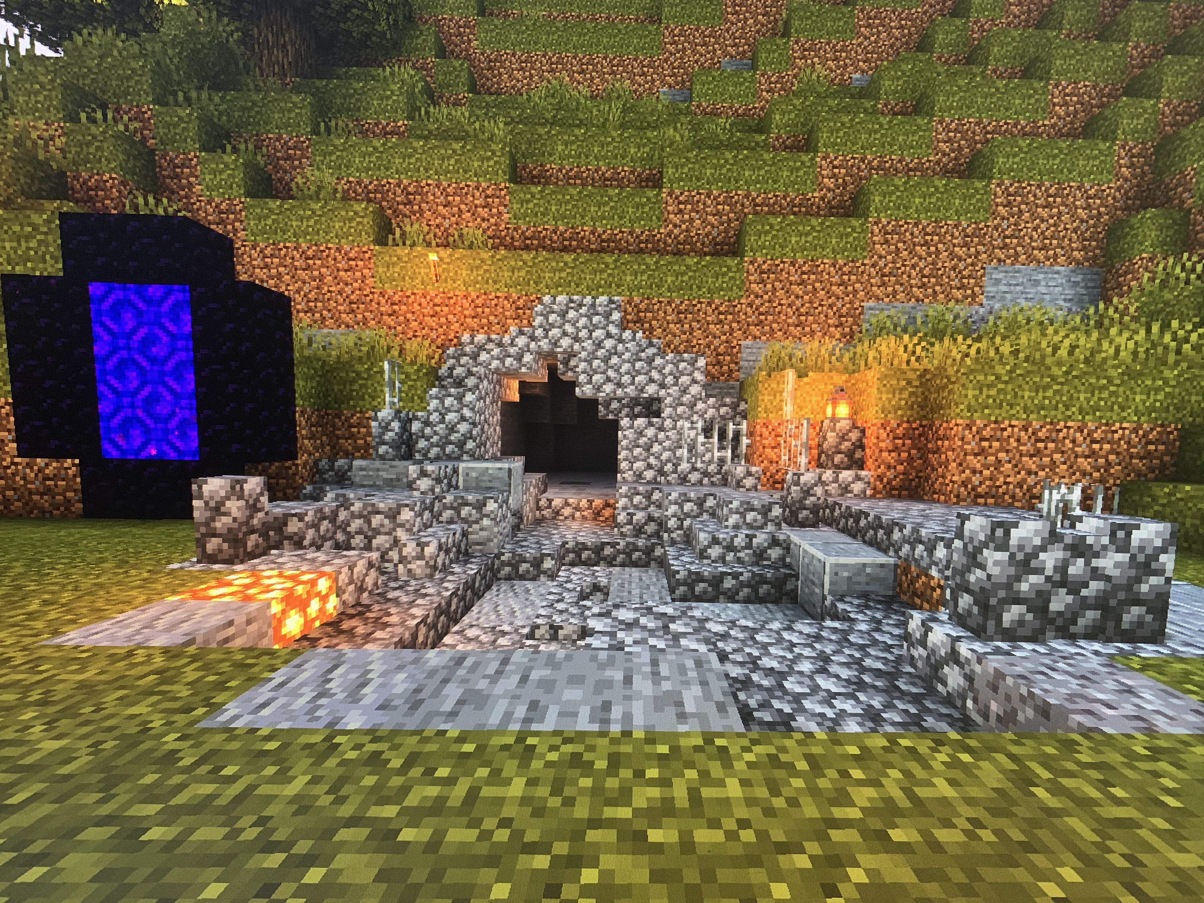 cave entrance minecraft