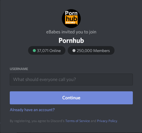 pornhub discord server