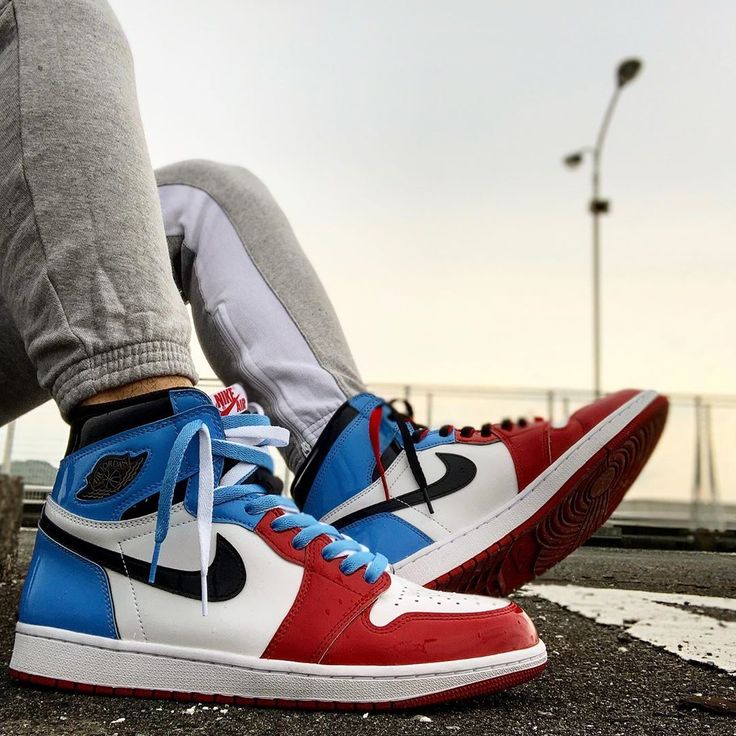 red white blue jordans