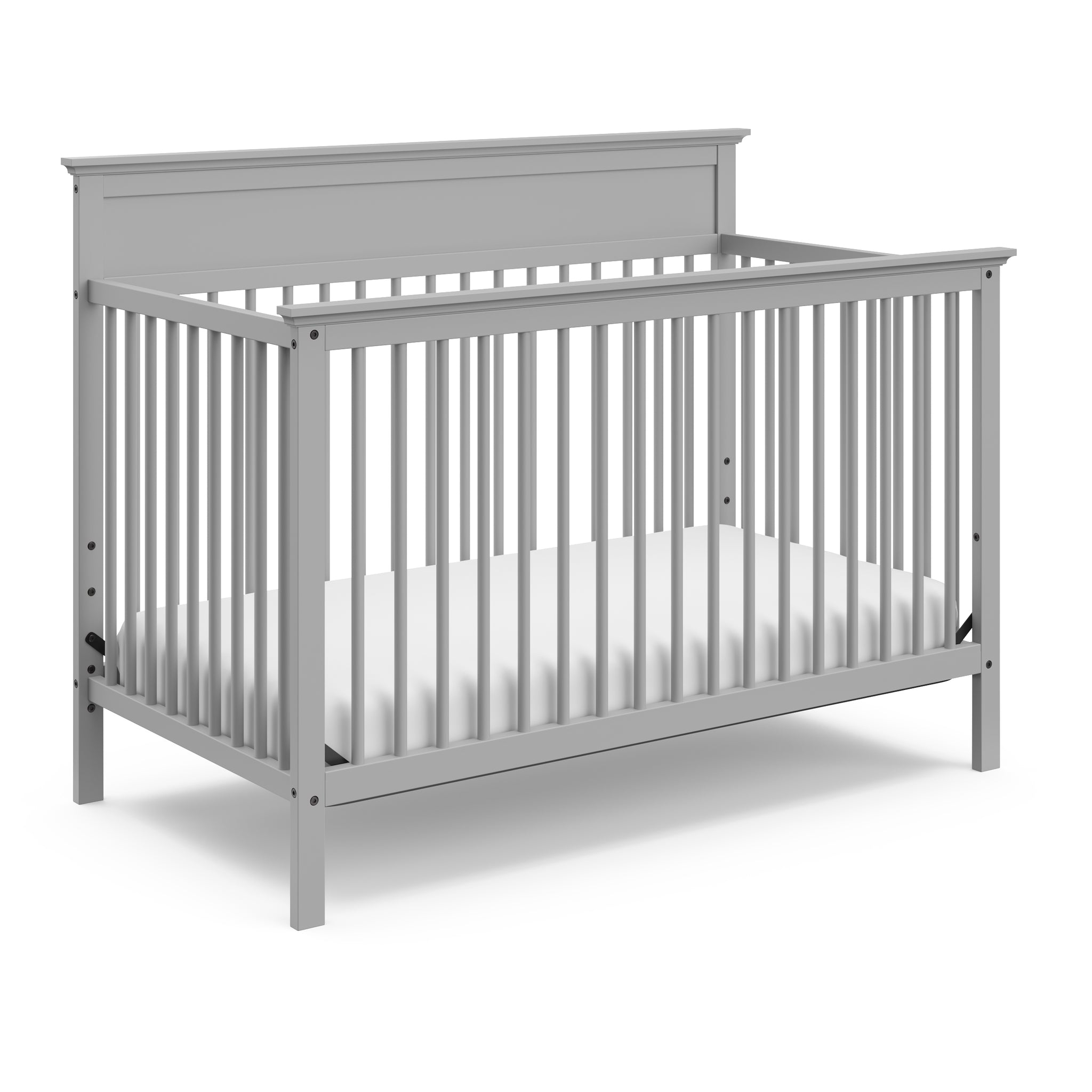 gray crib