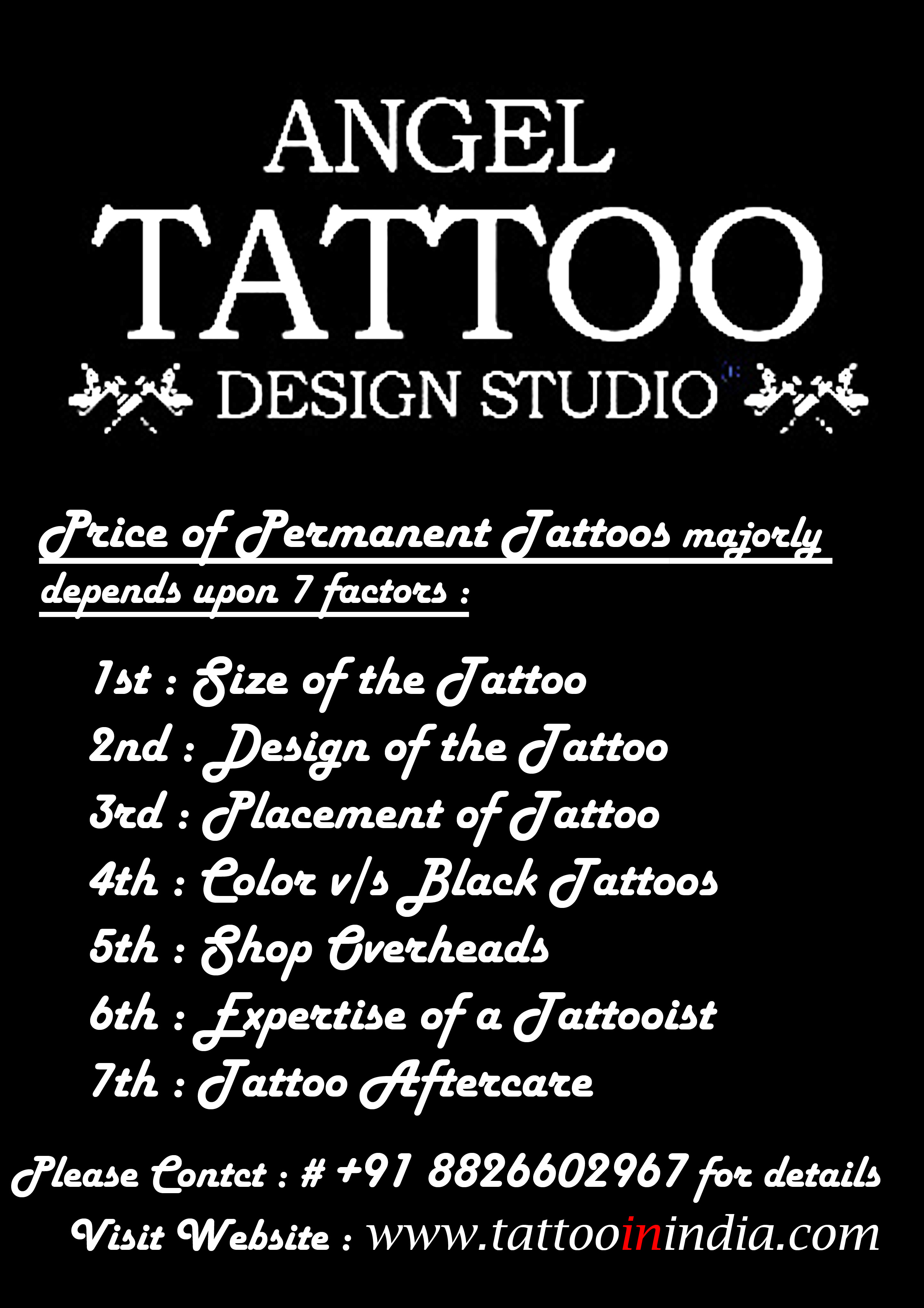 3 inch tattoo price