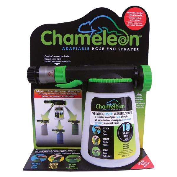 chameleon adaptable hose end sprayer