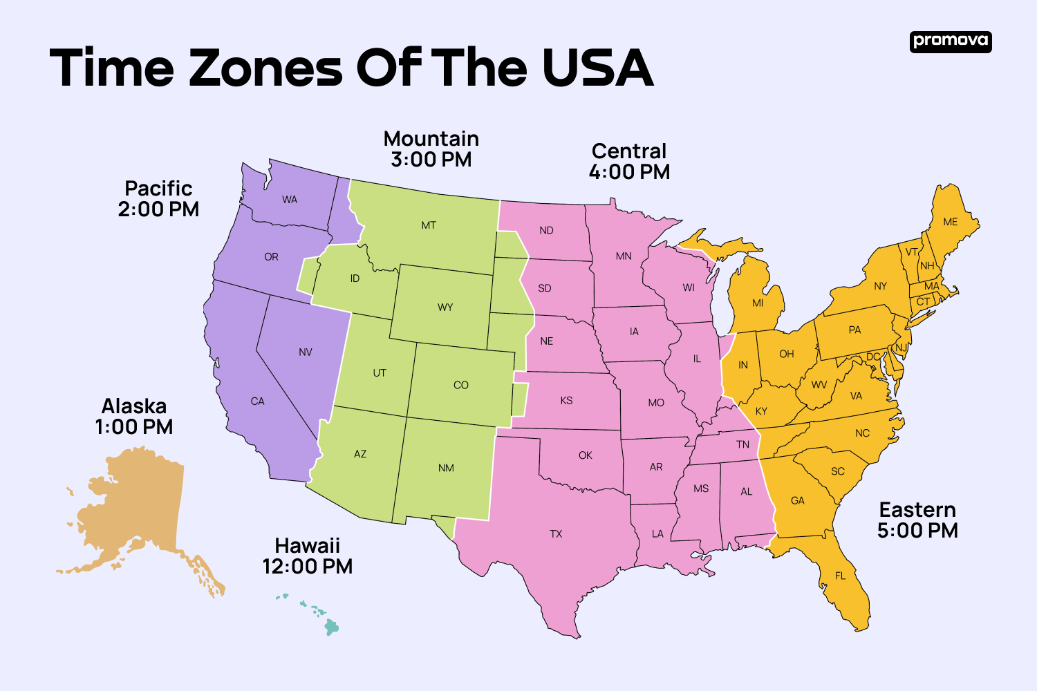 la usa time zone