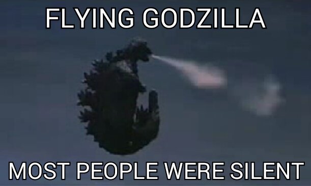 godzilla flying meme