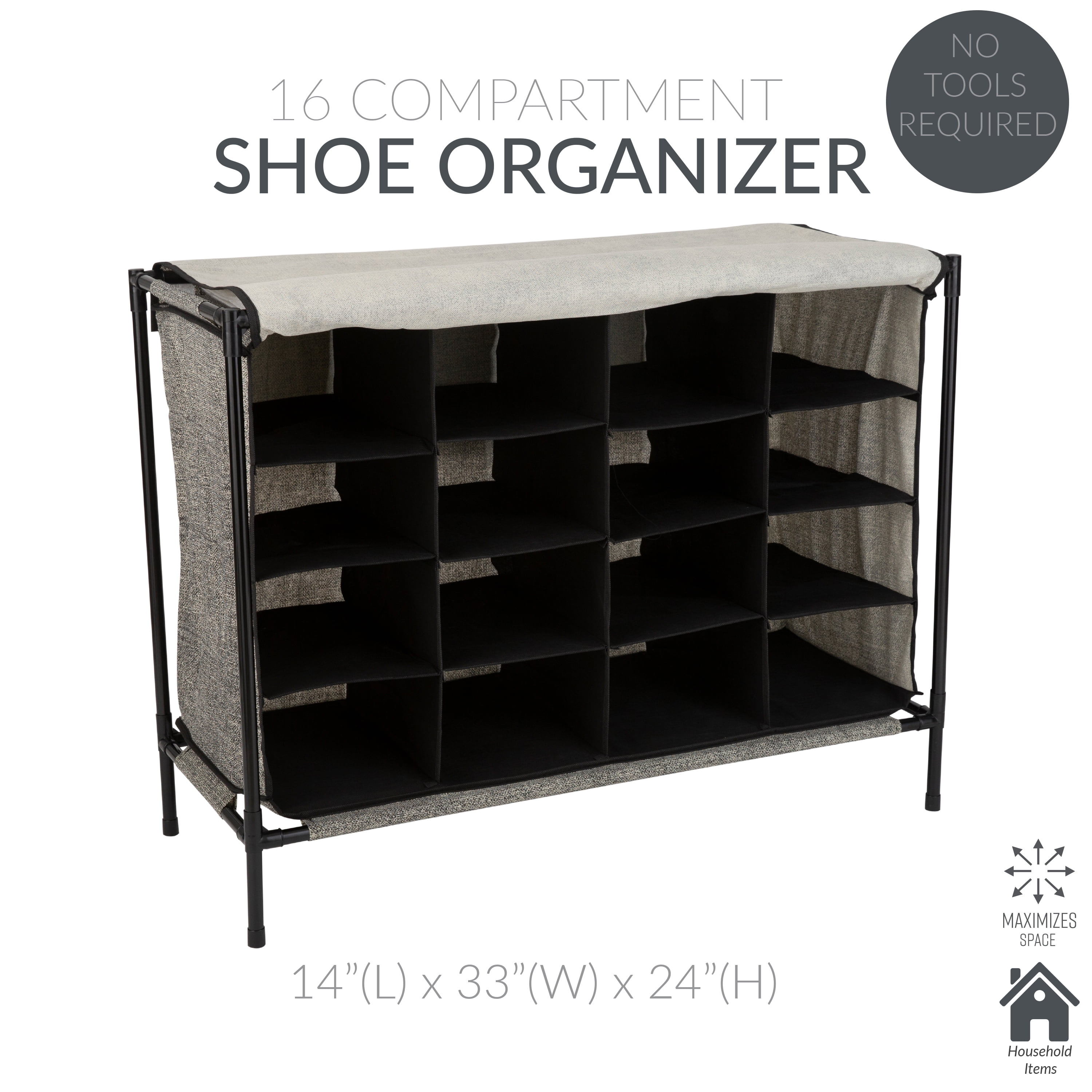 black shoe cubby