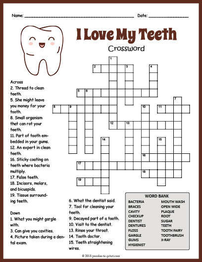 dental device crossword