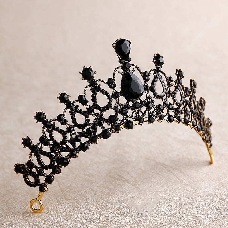 black crowns and tiaras