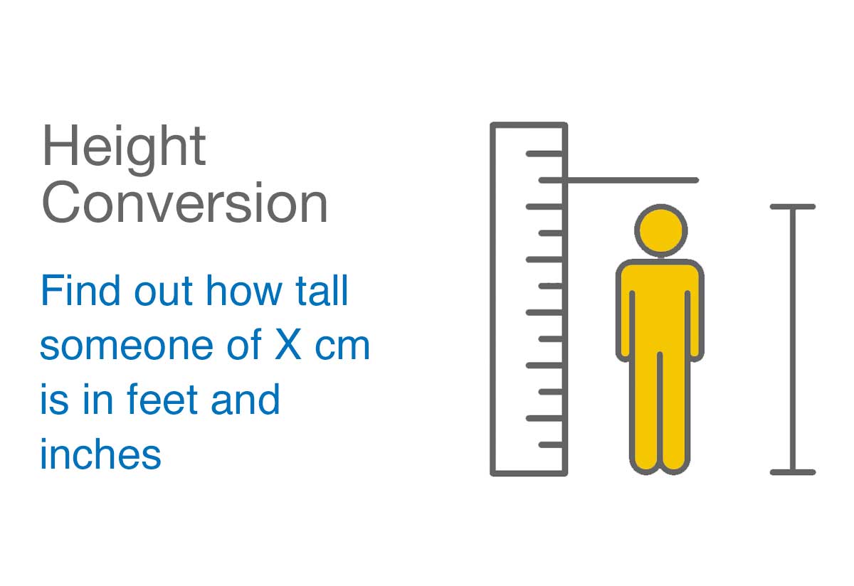 175 cm to ft inches