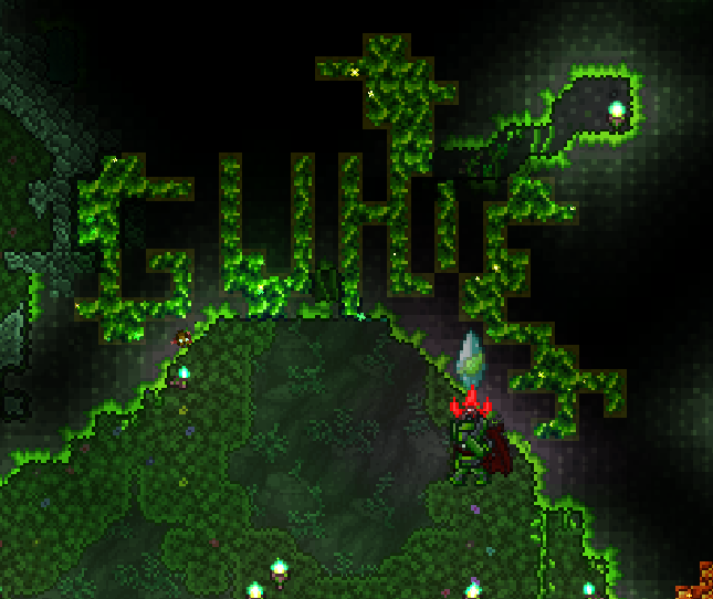 terraria how to mine chlorophyte