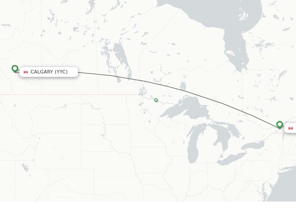 flight time new york to calgary