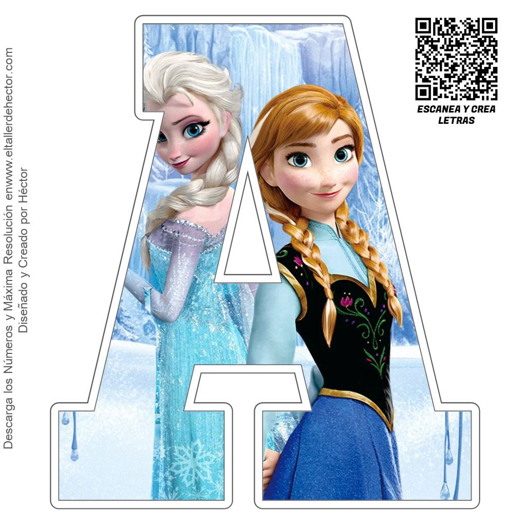 abecedario letras de frozen para imprimir