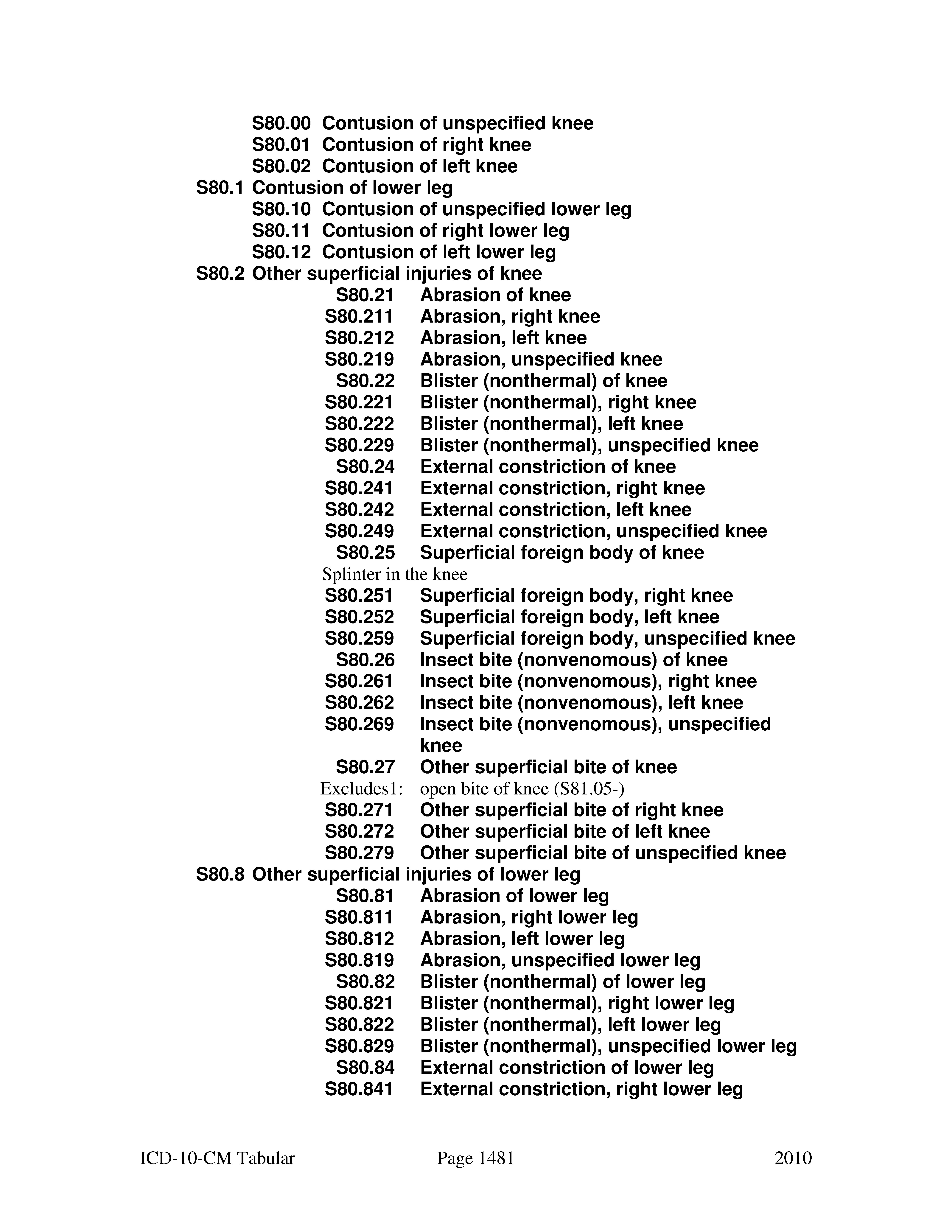 abrasion icd 10