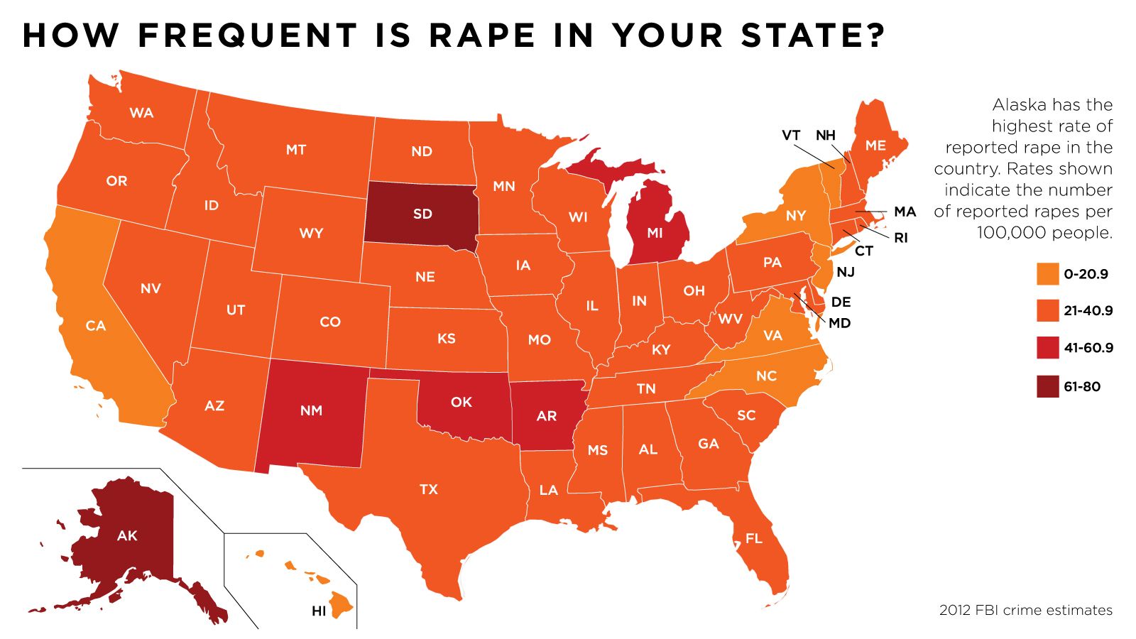 rape statistics per capita by country