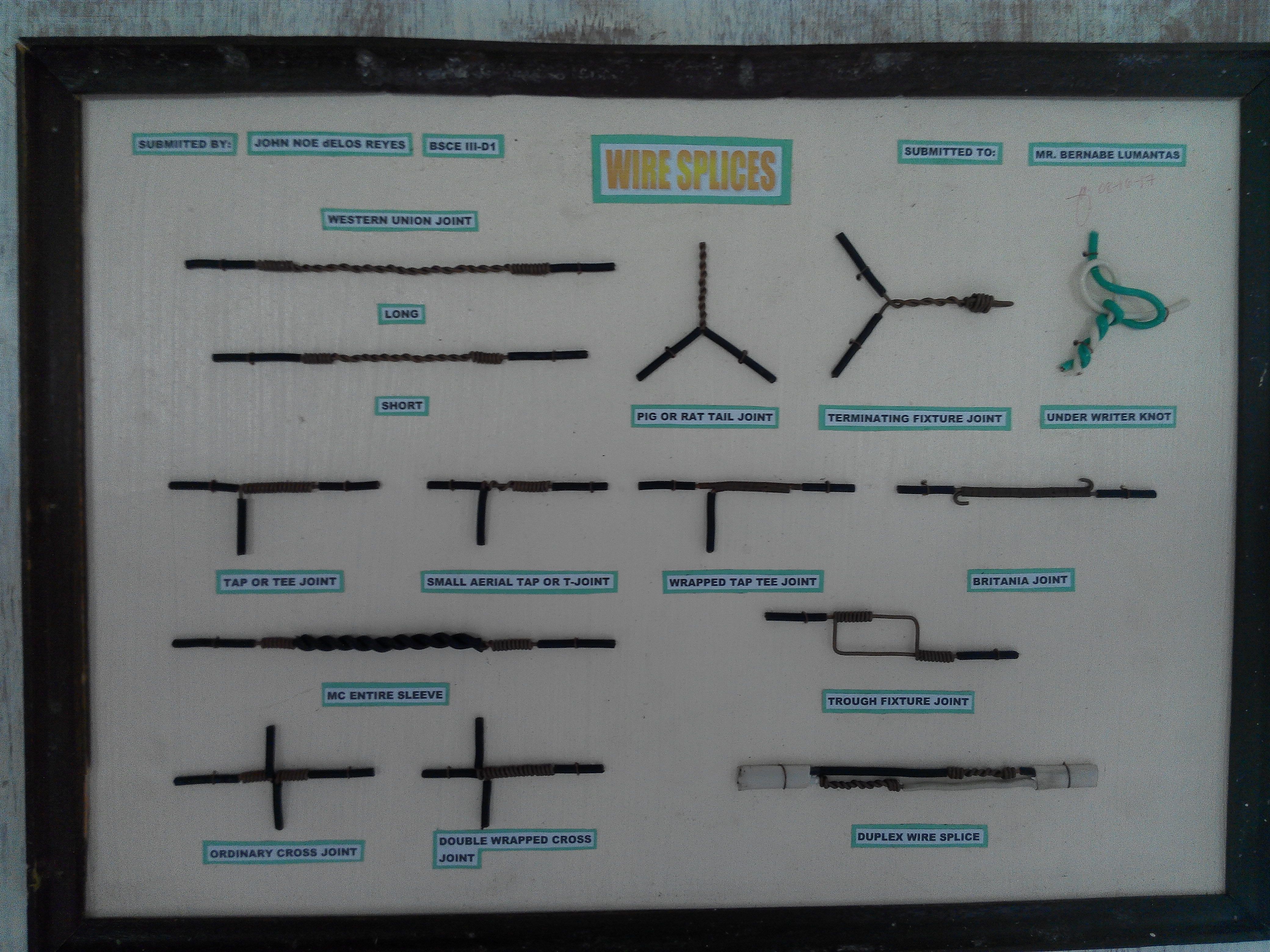 common splices and joints