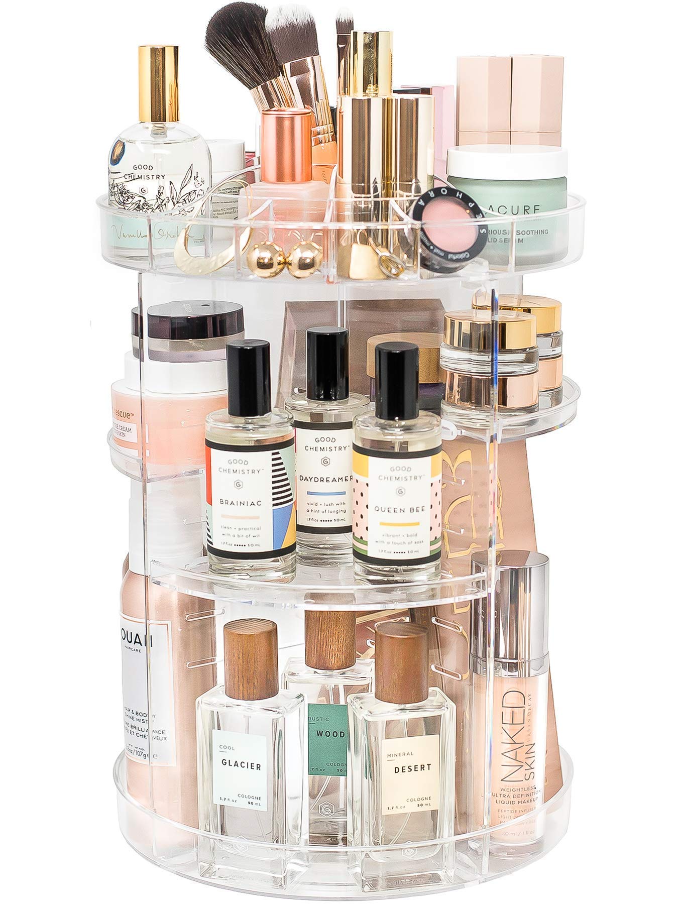 acrylic skincare organiser