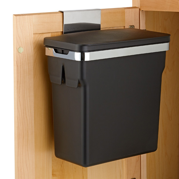 cabinet door trash bin