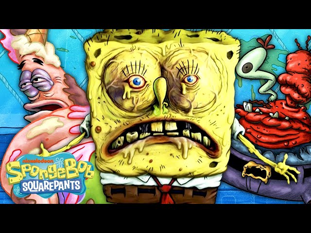 spongebob disgusted face