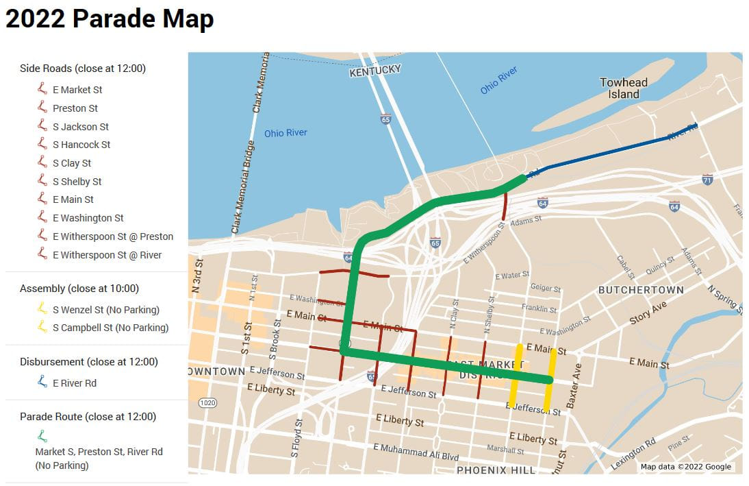 road closures louisville ky