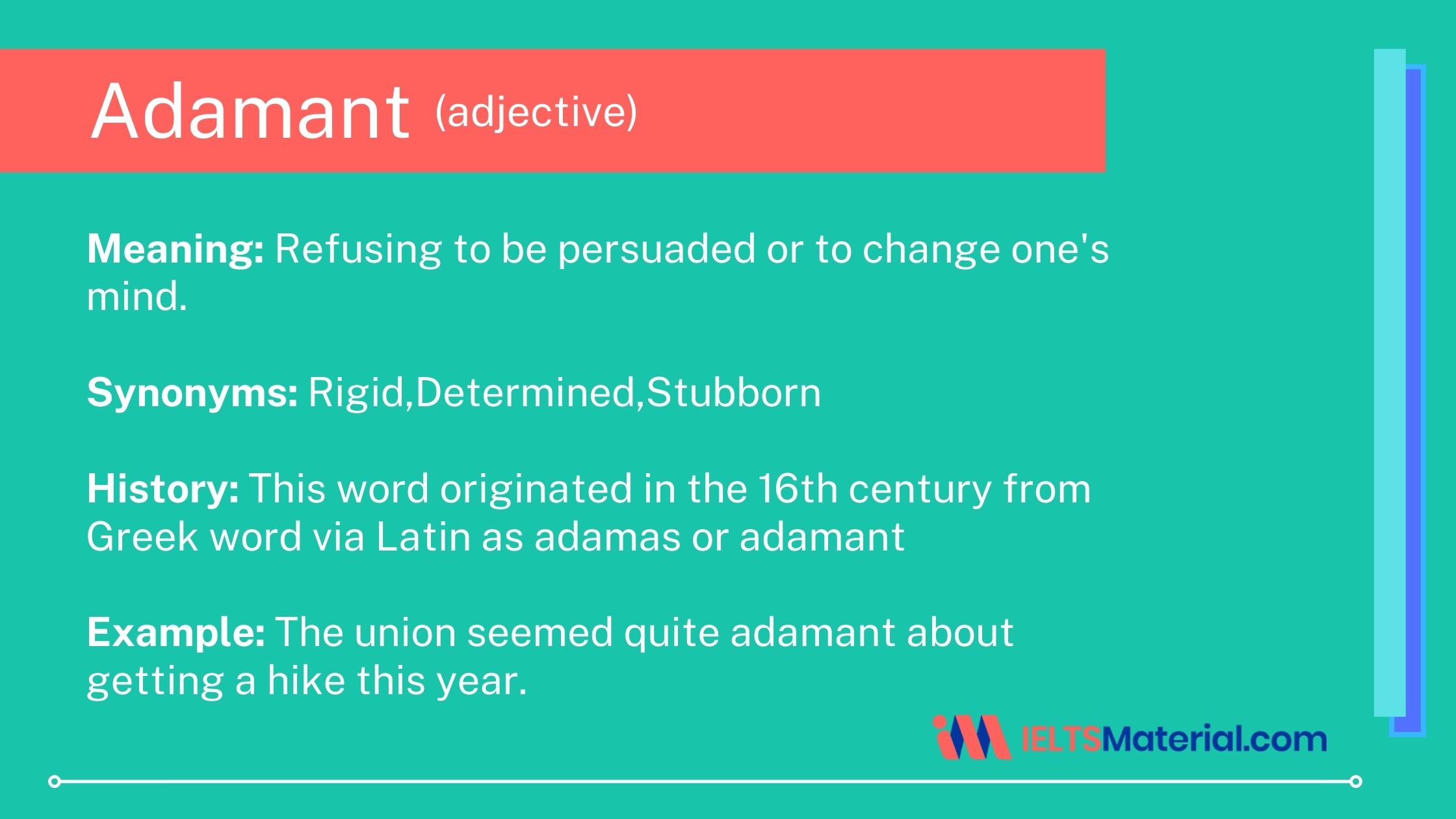 adamant synonym and antonym