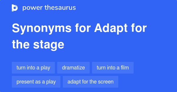 adapt thesaurus