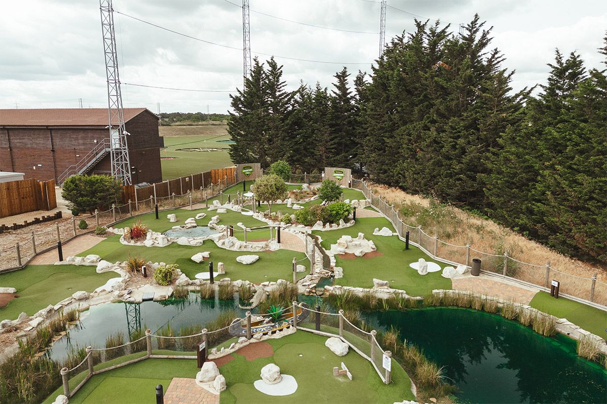 adventure golf at topgolf surrey