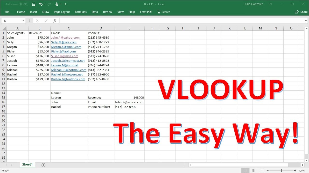 vlookup youtube