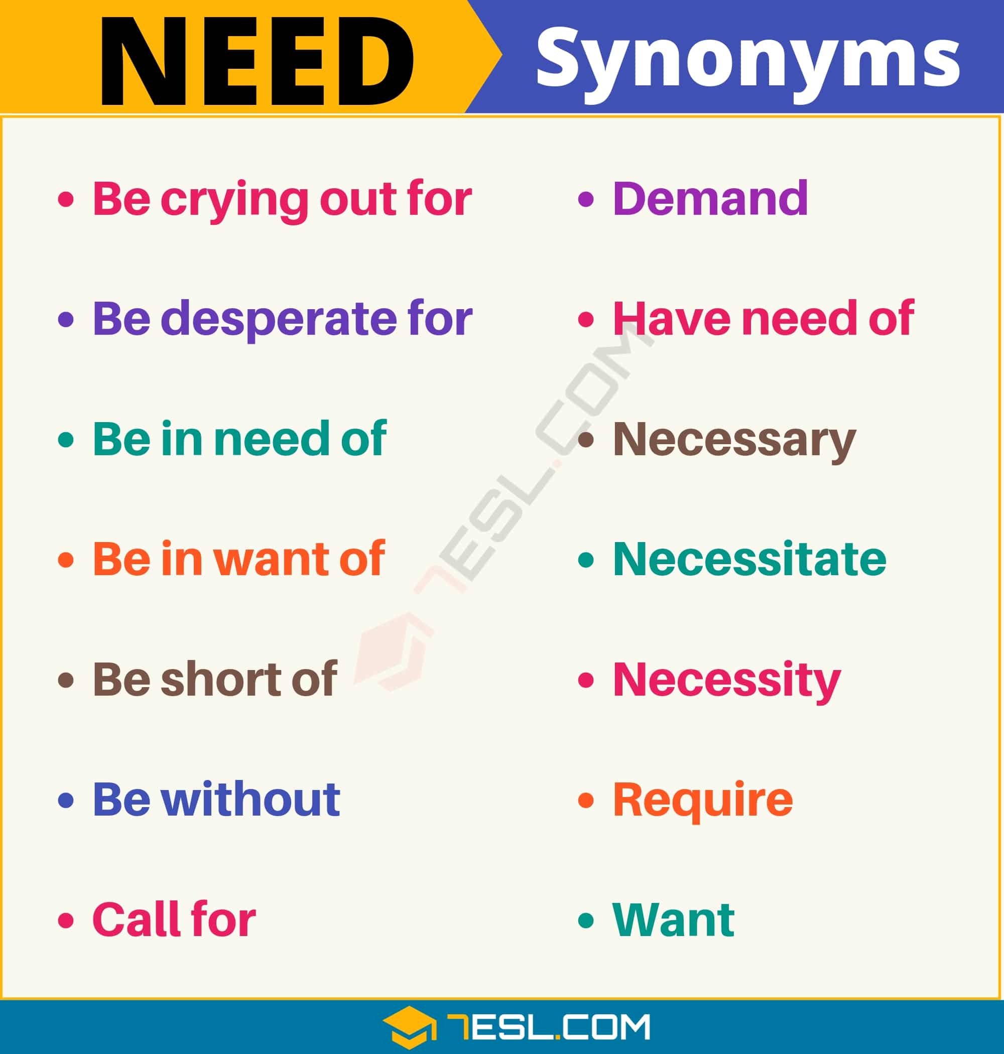 need antonym