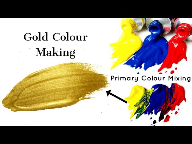 how to mix golden colour