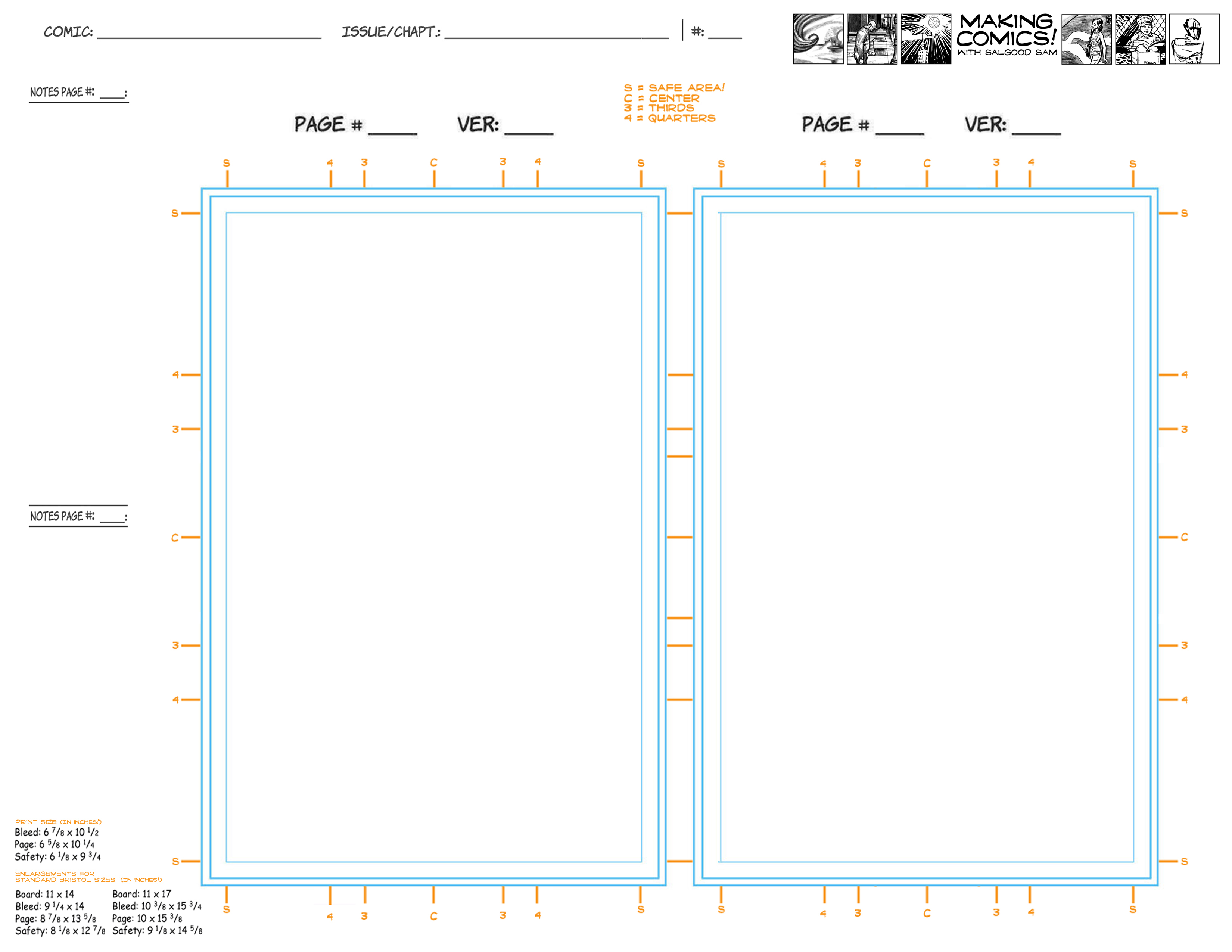 standard comic page size pixels