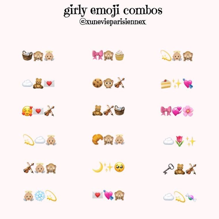 aesthetic emoji combos