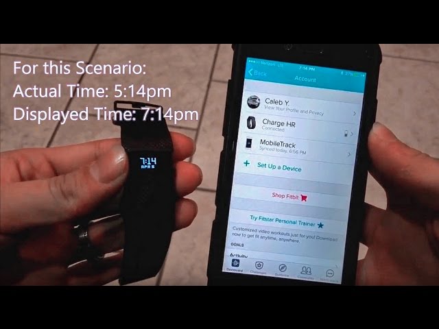 how do i set the time on my fitbit