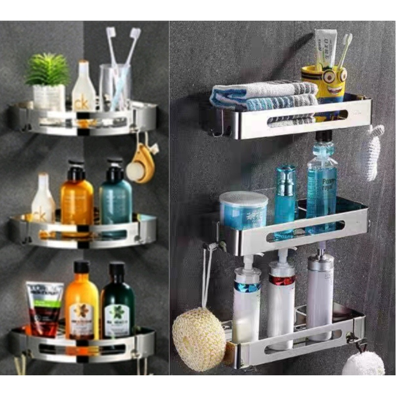 bathroom corner shelf stainless steel