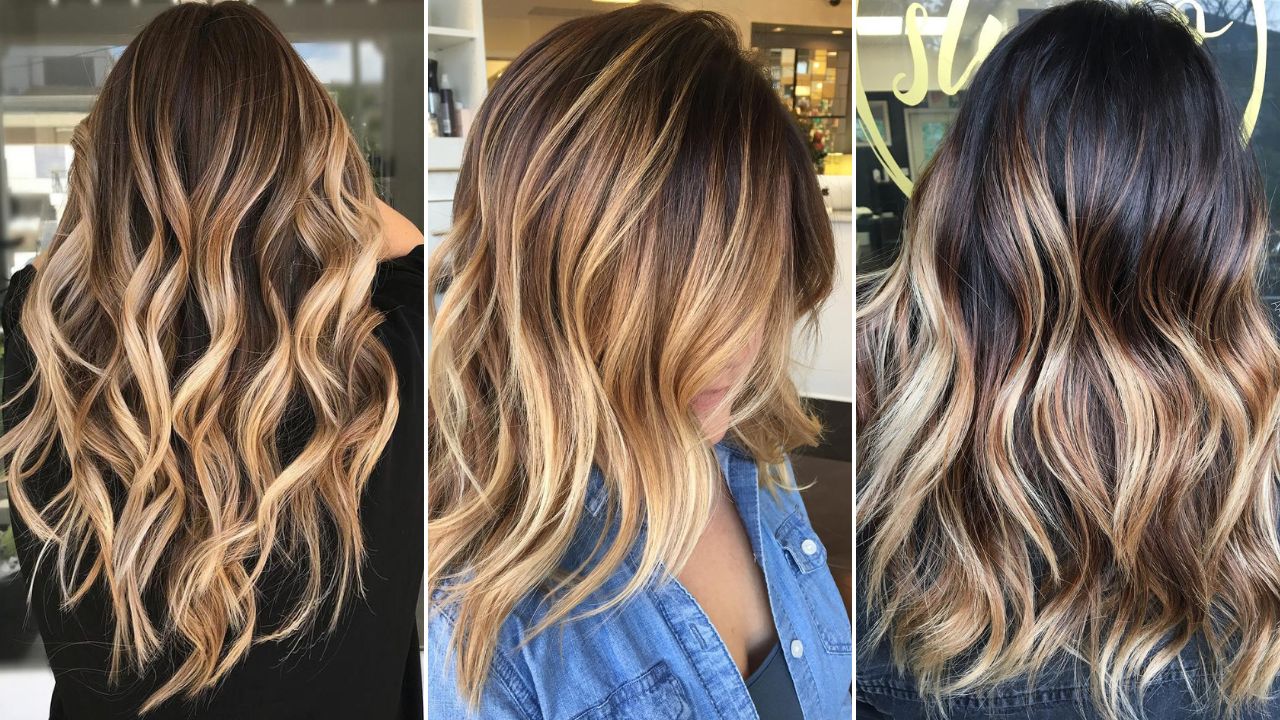 dark to blonde balayage