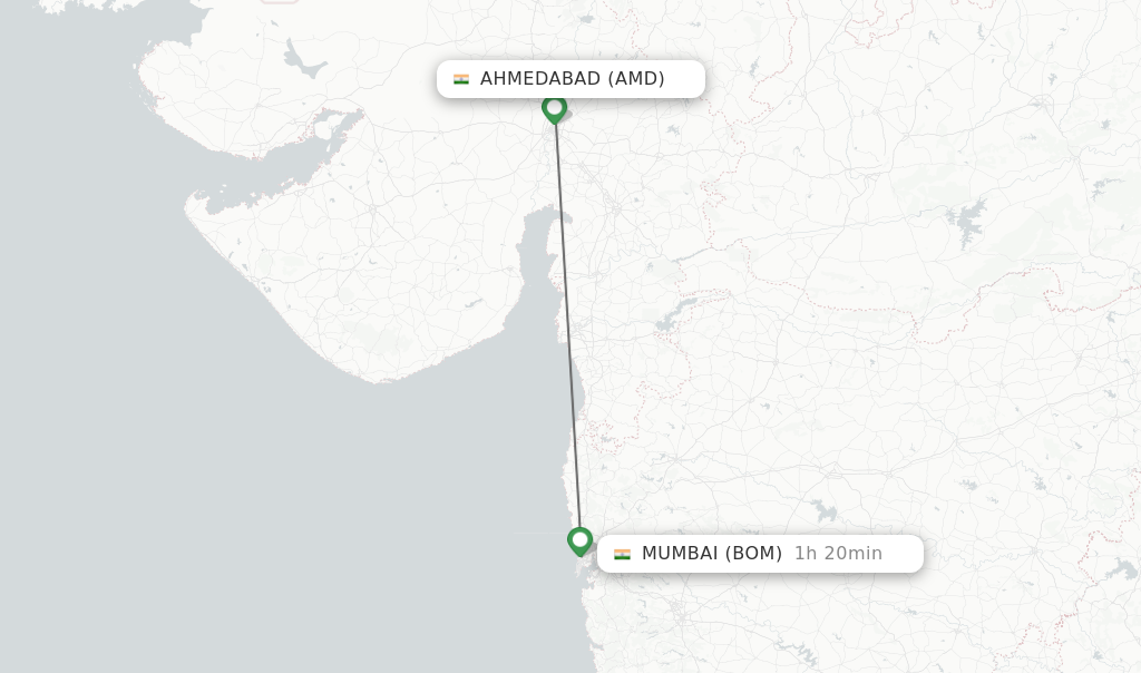 ahmedabad to bombay flight today