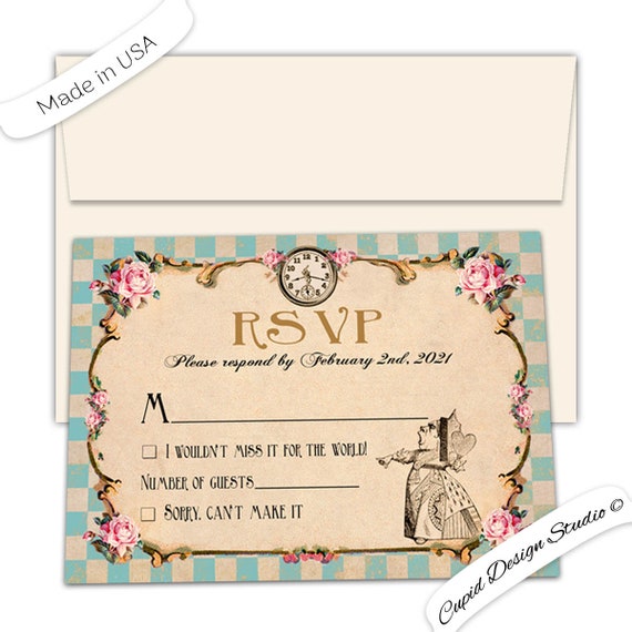 alice in wonderland quinceanera invitations