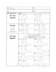 all things algebra answer key