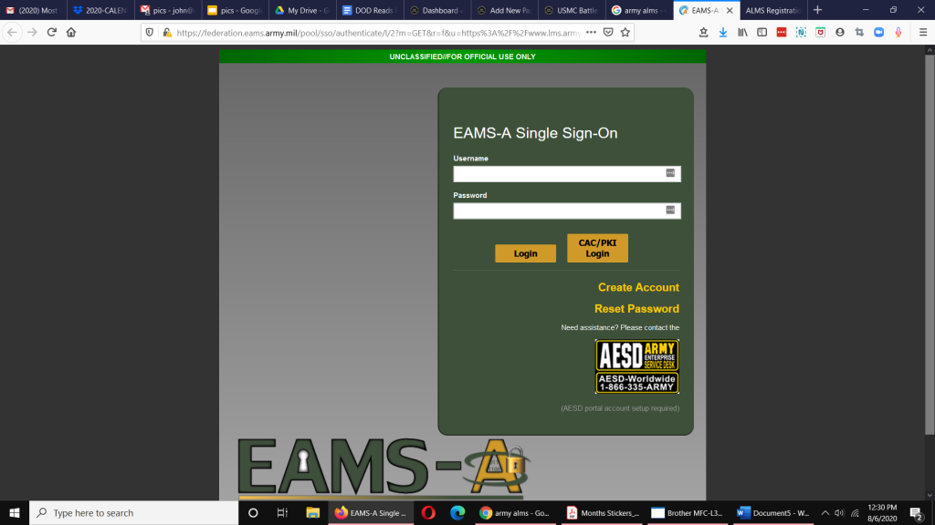 alms army login portal