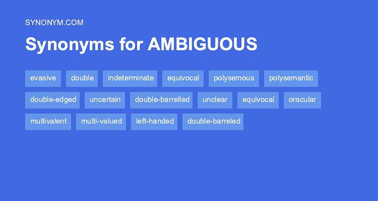 ambiguous antonym