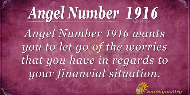 angel number 1916