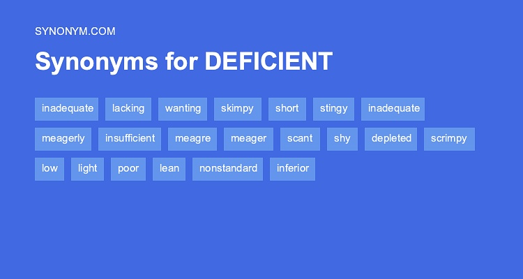 another word for insufficient