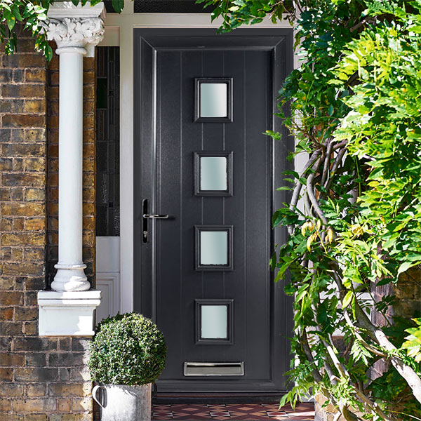 anthracite grey composite front doors