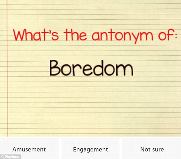 antonym of boredom