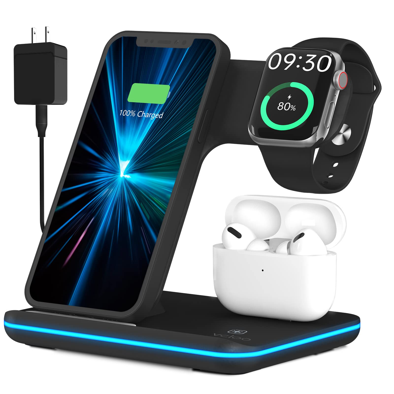 apple watch and iphone wireless charger