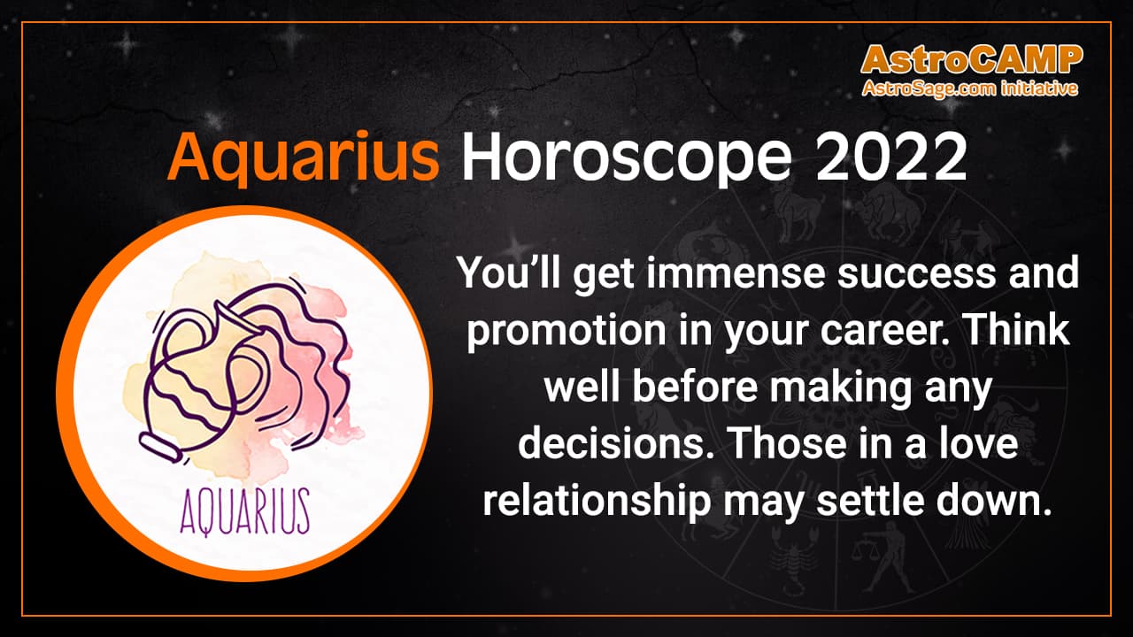 aquarius horoscope today 2022